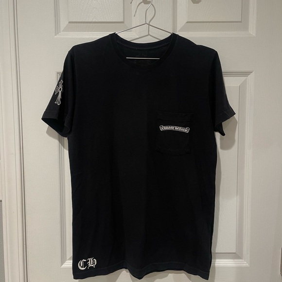 Chrome Hearts Black Tee with White Cross Design - Picture 2 of 4